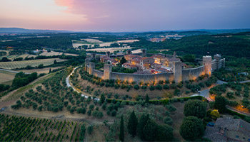 the walls of Monteriggioni