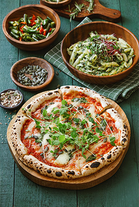 selection of italian dishes