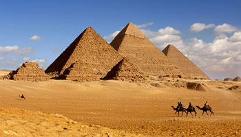 9. The Pyramids of Giza, Egypt