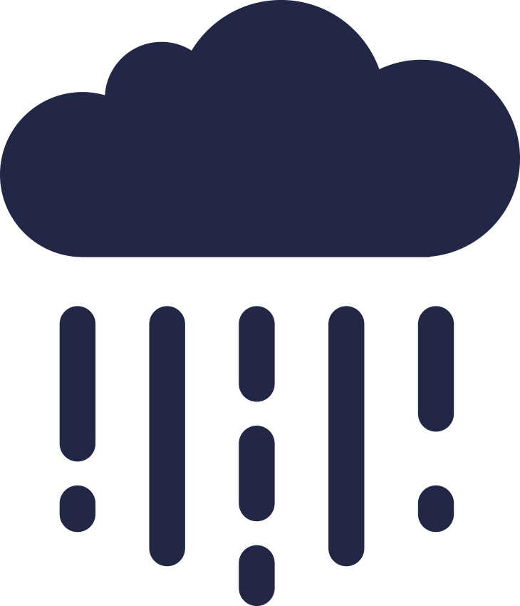 icon of a raining cloud