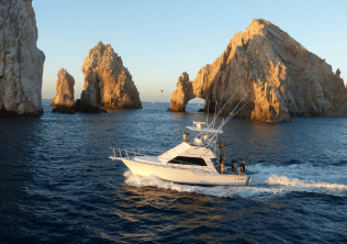 Couple kissing on a sail boat