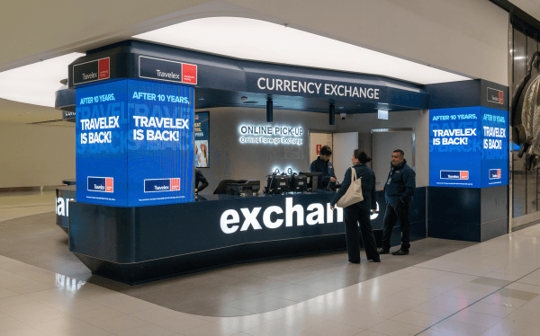 Travelex store in Sydney Airport