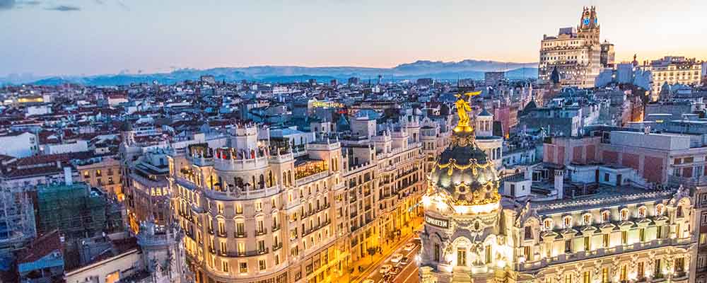 Madrid city in Spain