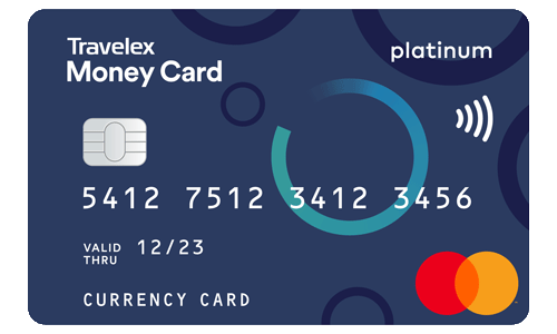 Photo of the award winning Travelex Money Card